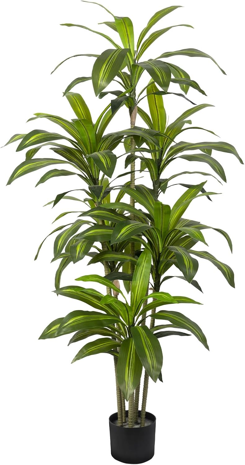 Artificial Lemon Tree 5FT Tall Faux Lemon Tree 5 Feet Fake Lemon Tree Faux Plants with Realistic Trunk and Lifelike Leaves and Fruits for Home Office Decor (Lemon Tree, 5 FT)