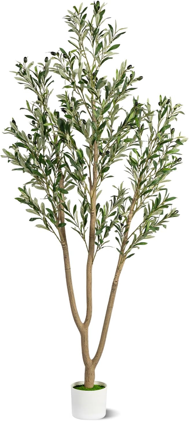Artificial Lemon Tree 5FT Tall Faux Lemon Tree 5 Feet Fake Lemon Tree Faux Plants with Realistic Trunk and Lifelike Leaves and Fruits for Home Office Decor (Lemon Tree, 5 FT)