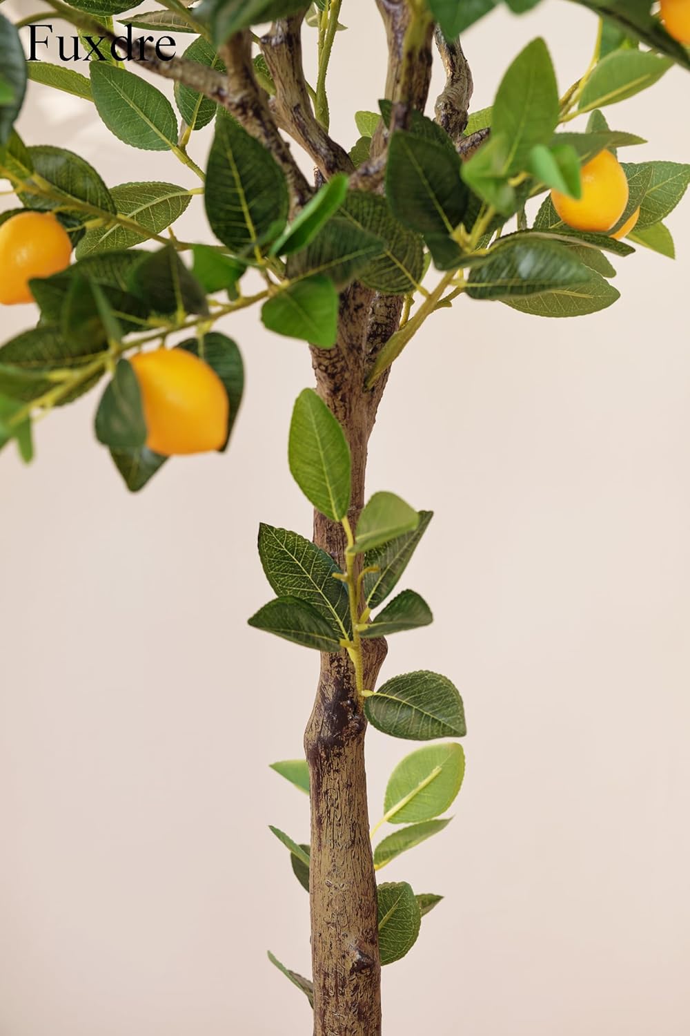 5ft Tall Artificial Lemon Tree with Fake Lemons Floor Plants Artificial for Decor Realistic to Indoor Home Office Fauxe Lemon Tree, Yellow