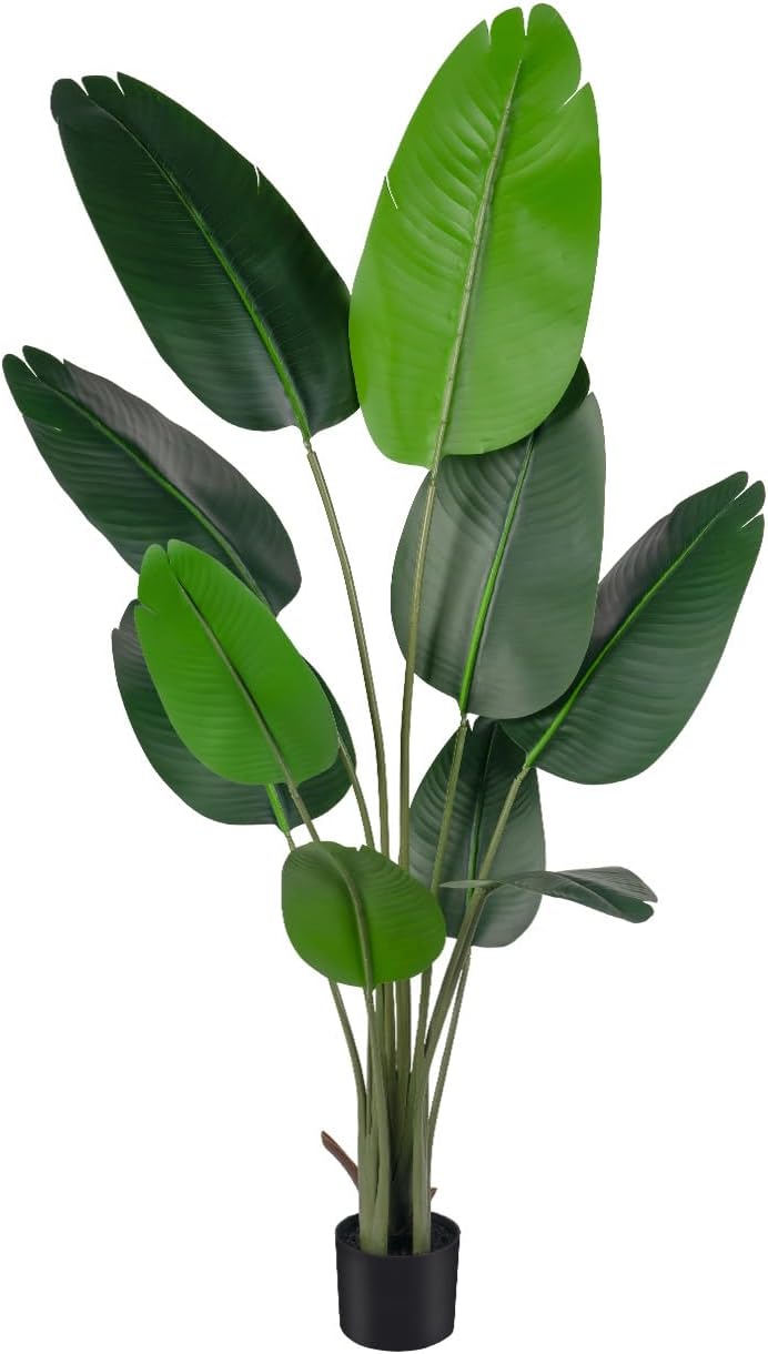 Artificial Lemon Tree 5FT Tall Faux Lemon Tree 5 Feet Fake Lemon Tree Faux Plants with Realistic Trunk and Lifelike Leaves and Fruits for Home Office Decor (Lemon Tree, 5 FT)