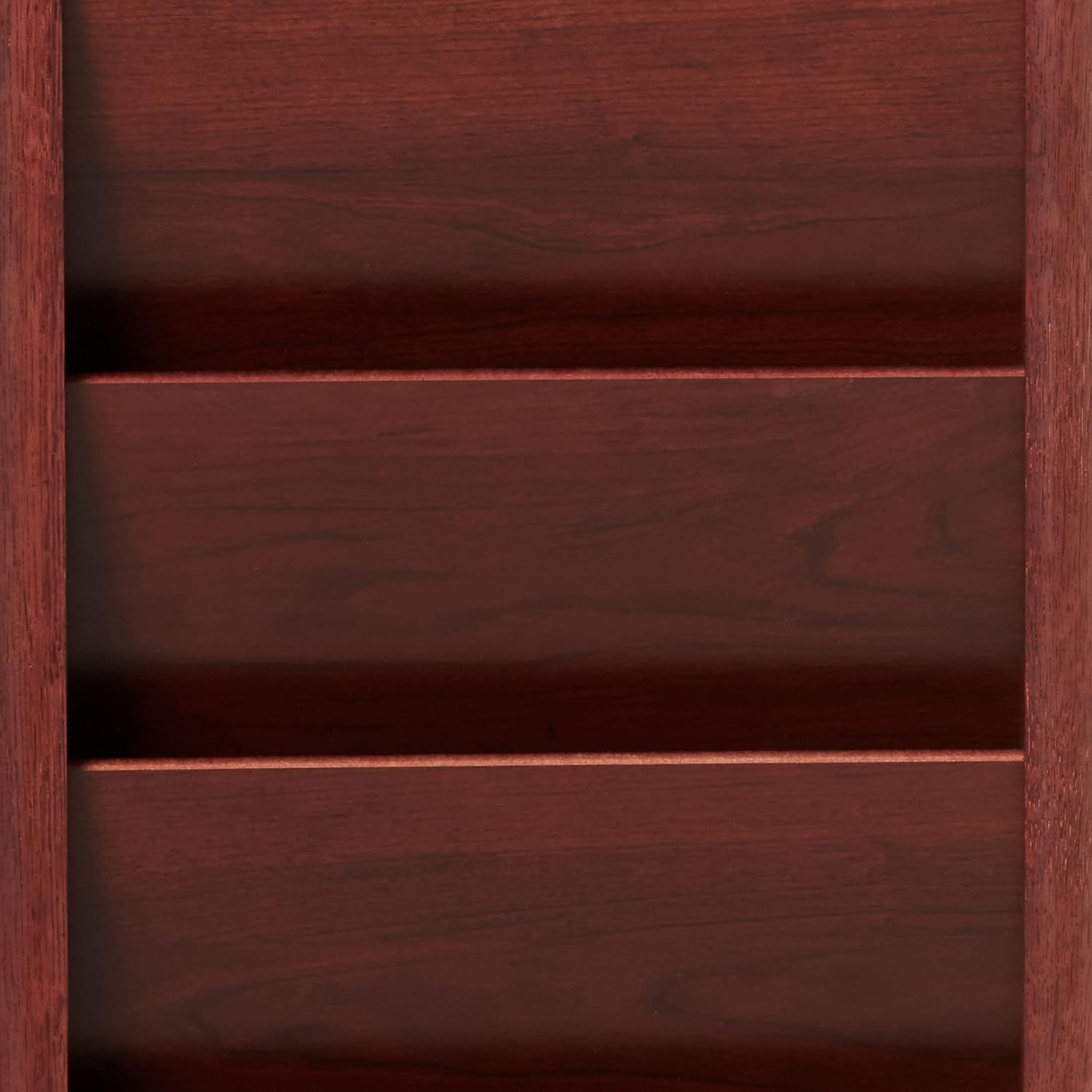 Wooden Mallet 20 Pocket Cascade Free-Standing Rack Magazine Holder, Mahogany (MR20-FSMH)
