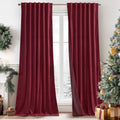 RYB HOME Velvet Curtains 96 inches - Blackout Curtains for Living Room,Thermal Insulated Noise Reducing Panels Luxury Vertical Sense Window Decor for Party Backdrops, Navy Blue, W52 x L96, 2 Panels